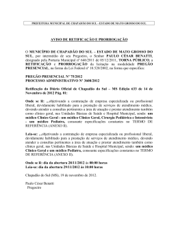 19/11/2012 baixar arquivo - Prefeitura Municipal de Chapadão do Sul