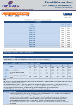 Plano de Sa&uacute;de para Idosos