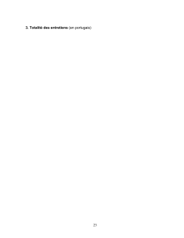 23 3. Totalit&eacute; des entretiens (en portugais)