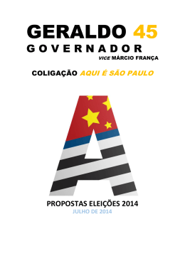 Plano de Governo Geraldo Alckmin