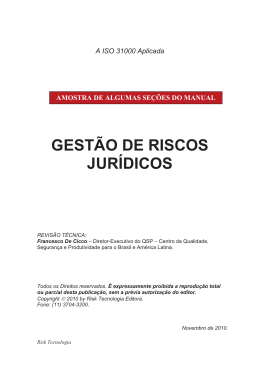 GESTÃO DE RISCOS JURÍDICOS