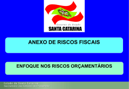 Apresenta&ccedil;&atilde;o Riscos Or&ccedil;ament&aacute;rios