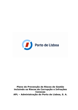 Plano de Preven&ccedil;&atilde;o de Riscos de Gest&atilde;o