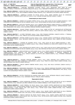 Ano 6 &ndash; n&ordm; 108/2014 Data de Disponibiliza&ccedil;&atilde;o: segunda