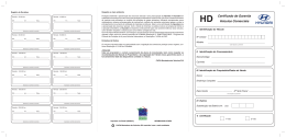 Certificado de Garantia Veículos Comerciais