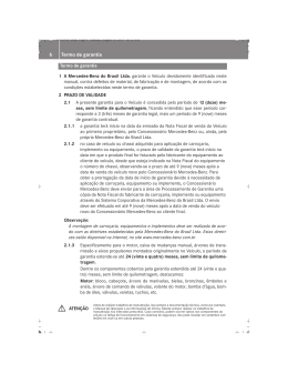 Fa&ccedil;a o do Termo de Garantia para - Mercedes-Benz