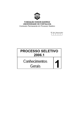 UNIFOR 2006.1 - Colégio Ari de Sá Cavalcante