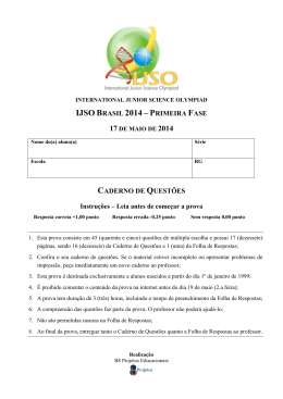 prova - IJSO Brasil