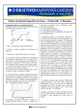 Física ESPECIFICA - Portal Colégio Objetivo Mairiporã
