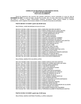 CONSELHO DE RECURSOS DA PREVIDÊNCIA SOCIAL 8ª JUNTA