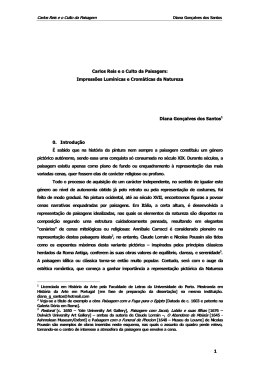 1 Carlos Reis e o Culto da Paisagem: Impress&otilde;es Lum&iacute;nicas