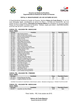 RESULTADO DOS EXAMES M&Eacute;DICOS DO CFSD