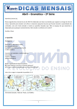 Abril &ndash; Gram&aacute;tica &ndash; 2&ordf; S&eacute;rie