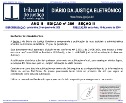 tj-go di&aacute;rio da justi&ccedil;a eletr&ocirc;nico - edi&ccedil;&atilde;o 266 - se&ccedil;&atilde;o ii