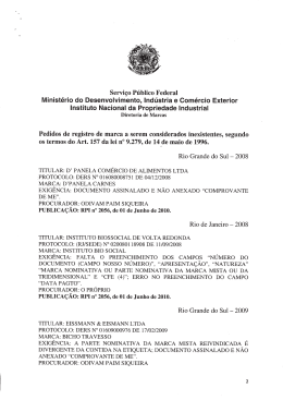 Servi&ccedil;o P&uacute;blico Federal Minist&eacute;rio do Desenvolvimento