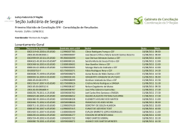 Se&ccedil;&atilde;o Judici&aacute;ria de Sergipe - Tribunal Regional Federal da 5&ordf; Regi&atilde;o