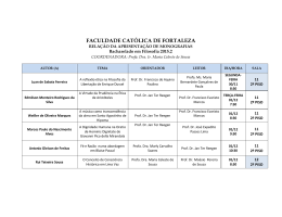 FACULDADE CAT&Oacute;LICA DE FORTALEZA