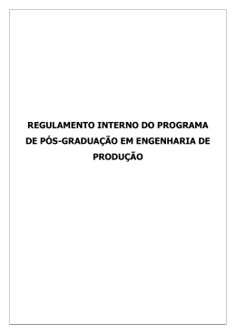 Internal Procedure of the Program