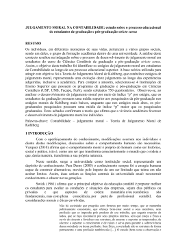 JULGAMENTO MORAL NA CONTABILIDADE
