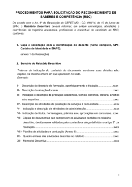 Procedimentos de Solicita&ccedil;&atilde;o - Cefet-MG