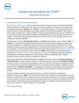 Servi&ccedil;os de Consultoria de TI Dell&trade; Descri&ccedil;&atilde;o do servi&ccedil;o