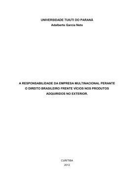 A Responsabilidade da empresa Multinacional - TCC On-line
