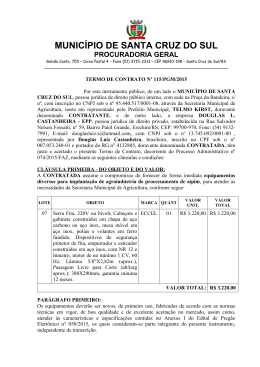 Contrato 115/PGM/2015 - Prefeitura de Santa Cruz do Sul