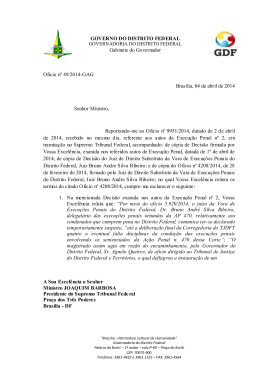 GOVERNO DO DISTRITO FEDERAL Gabinete do