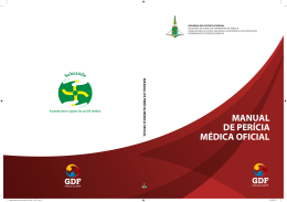 Manual de Per&iacute;cia M&eacute;dica Oficial do GDF