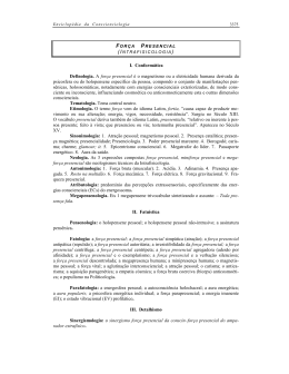 I. Conformática Definologia. A força presencial é o magnetismo ou a