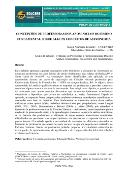 concepções de professoras dos anos iniciais do ensino