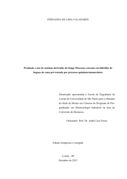 FERNANDA DE LIMA VALADARES Produ&ccedil;&atilde;o e uso de enzimas