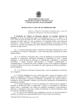 Resolução CNE/CES Nº 4, de 2 de fevereiro de 2006