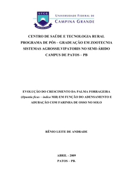 Dissertação - CSTR - Universidade Federal de Campina Grande