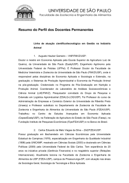 Resumo do Perfil dos Docentes