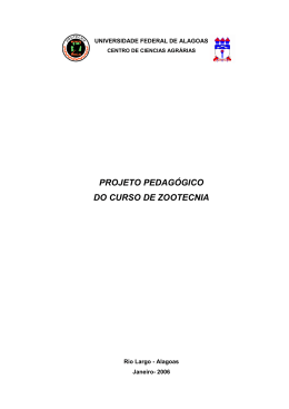 PPC ZOOTECNIA - Universidade Federal de Alagoas