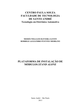 plataforma de instala&ccedil;&atilde;o de m&oacute;dulos "stand alone"