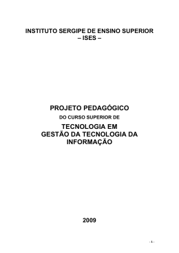 PPC Gest&atilde;o da Tecnologia da Informa&ccedil;&atilde;o