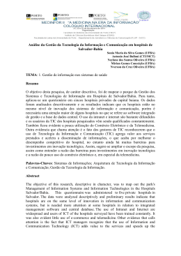 An&aacute;lise da Gest&atilde;o da Tecnologia da Informa&ccedil;&atilde;o e Comunica&ccedil;&atilde;o em