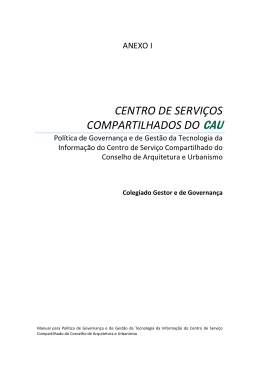 Pol&iacute;tica de Governan&ccedil;a e de Gest&atilde;o da Tecnologia da Informa&ccedil;&atilde;o