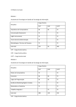 4.9 Matriz Curricular M&oacute;dulo I Assistente de Tecnologia em