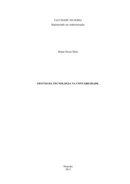 1 FACUDADE TECSOMA Bacharelado em Administra&ccedil;&atilde;o Bruno