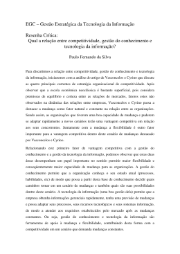 Resenha Competitividade
