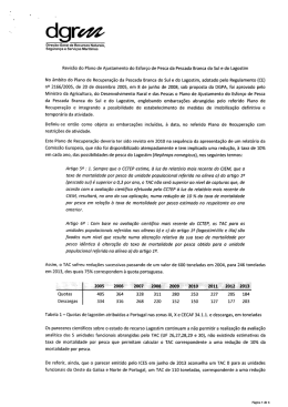 Revis&atilde;o do Plano de Ajustamento do Esfor&ccedil;o de Pesca da Pescada