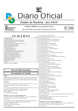 16 - Imprensa Oficial do Estado de Roraima