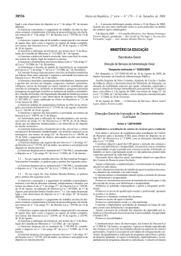 Aviso n.º 22914/2008 - Legislação sobre Educação