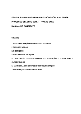 ebmsp processo seletivo 2011.1 - vagas enem manual