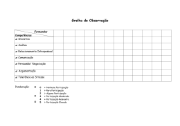 Grelha de Observa&ccedil;&atilde;o - Pradigital