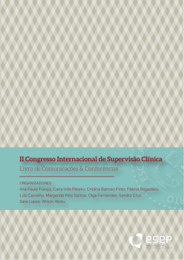 II Congresso Internacional de Supervisão Clínica