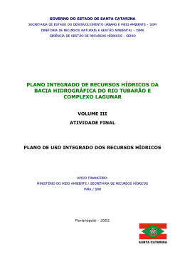volume3 - Sistema de Informa&ccedil;&otilde;es sobre Recursos H&iacute;dricos de SC
